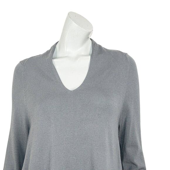 OSKA Women's Vneck Pullover Blouse knit in Gray Size 1 - Picture 7 of 9
